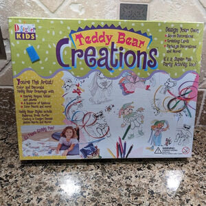 Vtg Greeting Card Kit Teddy Bears NIB 2000 Y2K Rare Color Create Craft Notecards